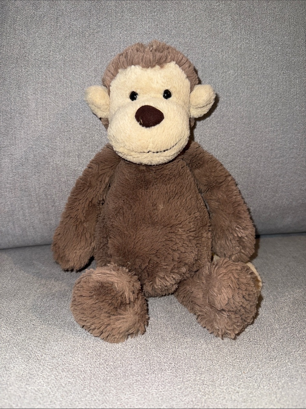Jellycat Bashful Monkey Medium Plush Stuffed Animal Brown 12” Retired